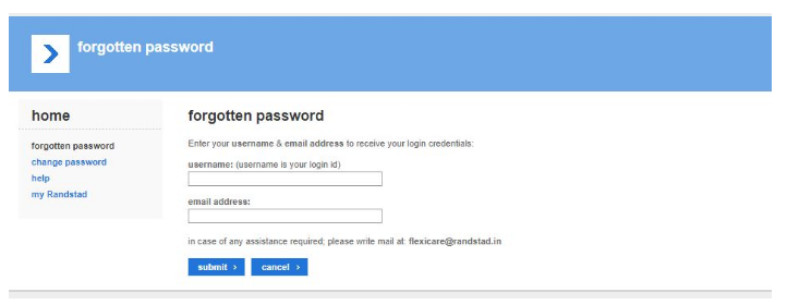 For verification, enter your username & email address on the given input fields