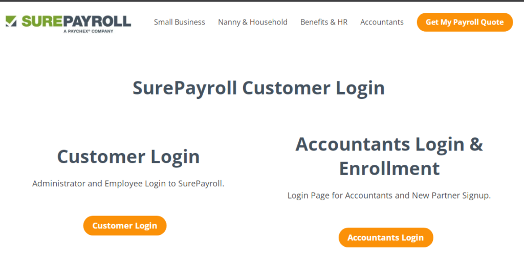 Surepayroll Employee Login Page