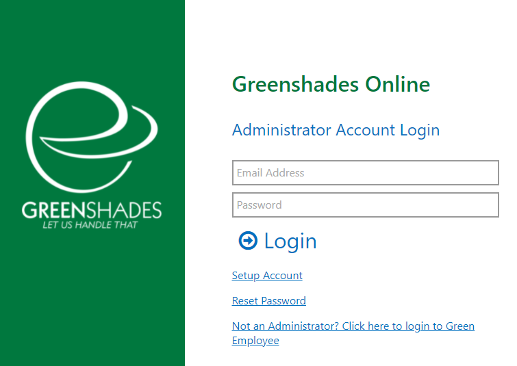  Greenshades Employee Login Page