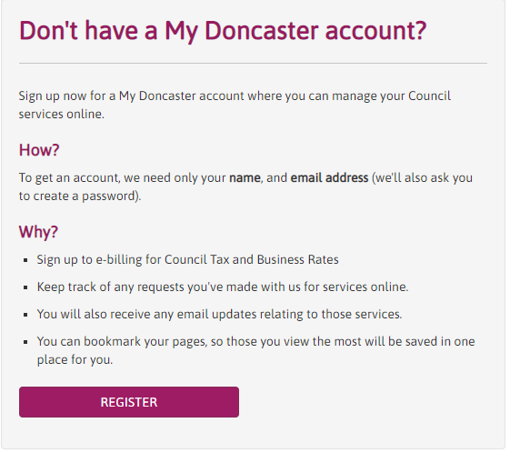 Doncaster Council HR Register 1