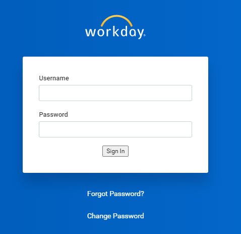 Workday VFC Login Password